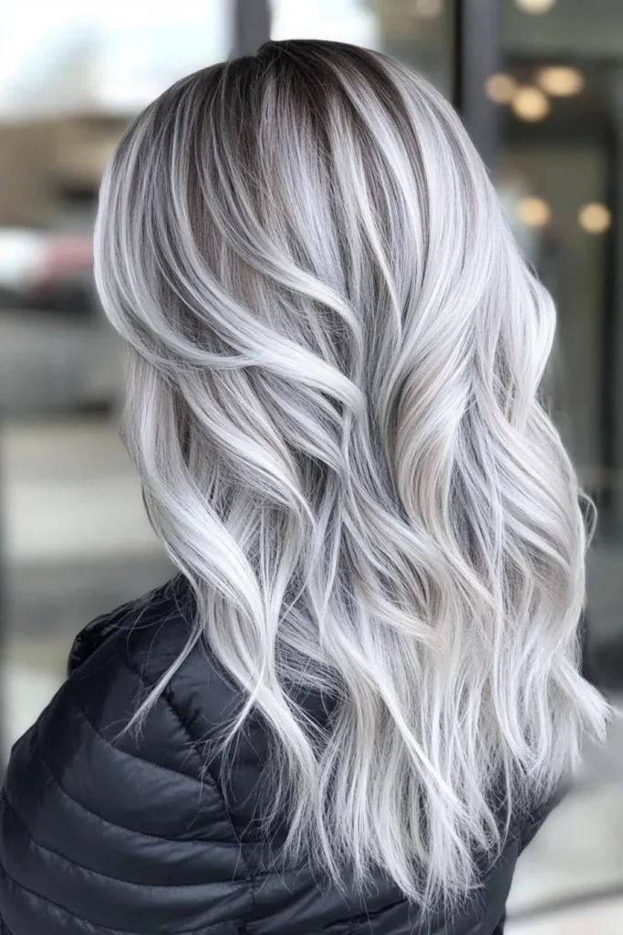 Icy Gray Balayage