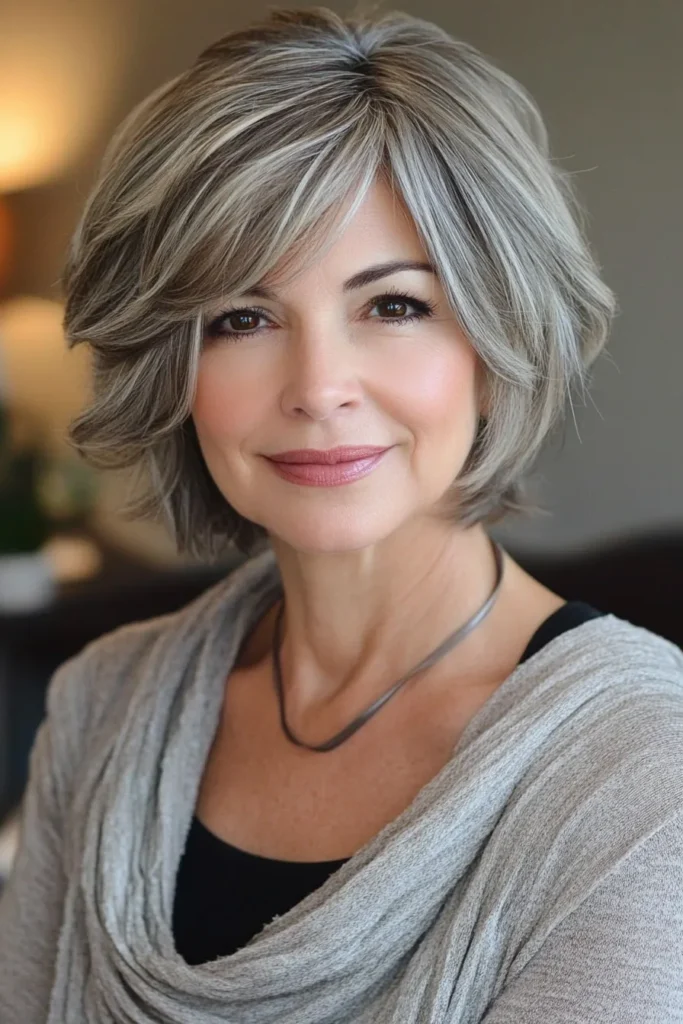 Layered Bob for Thick Hair