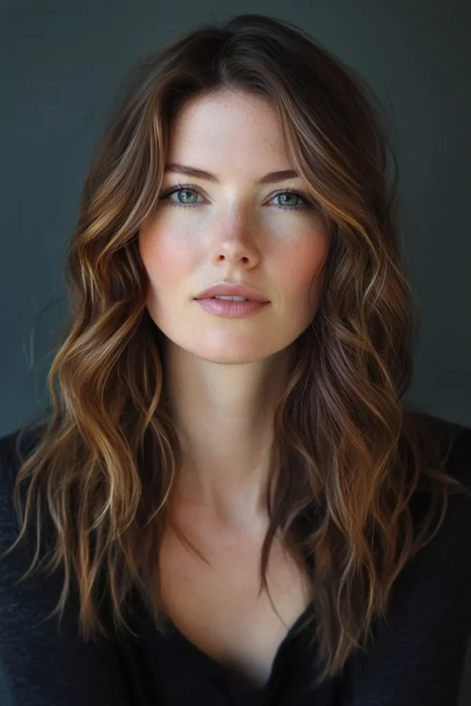 Long Layers with Beach Waves