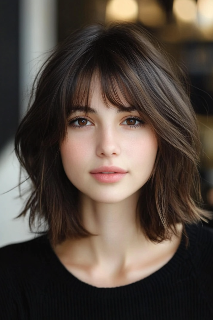 Medium Bob with Tousled Ends