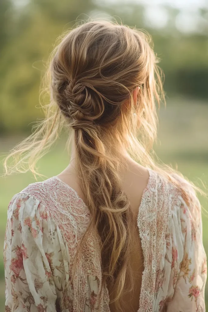 Messy Low Ponytail