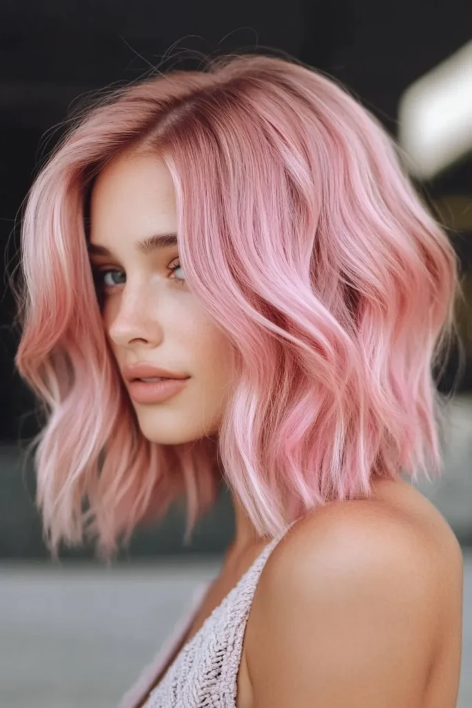 Metallic Rose Lob