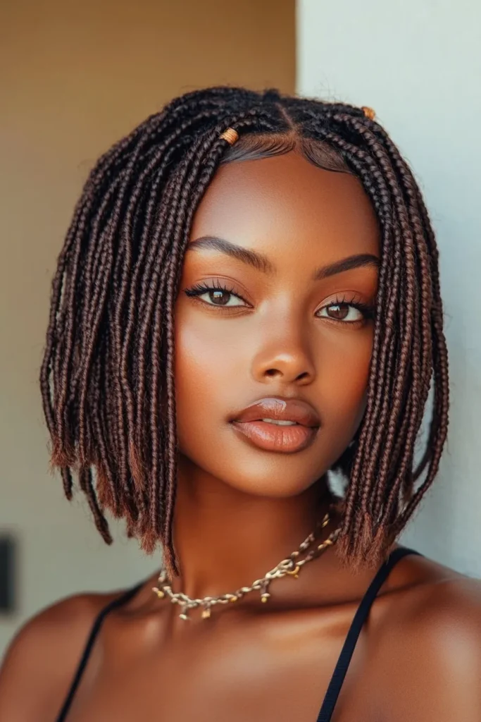 Micro Boho Bob Braids