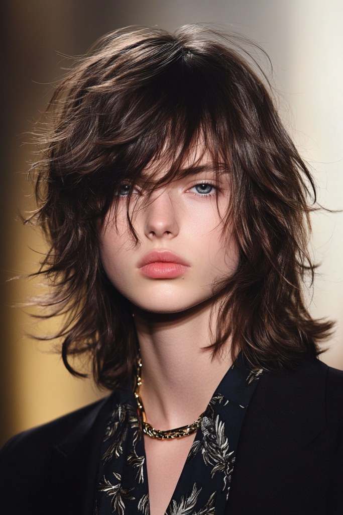 Modern Shag with Feathered Fringe