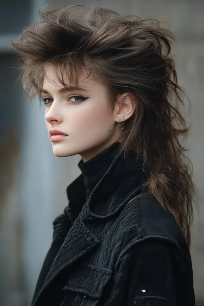 Mullet-Style Wolf Cut