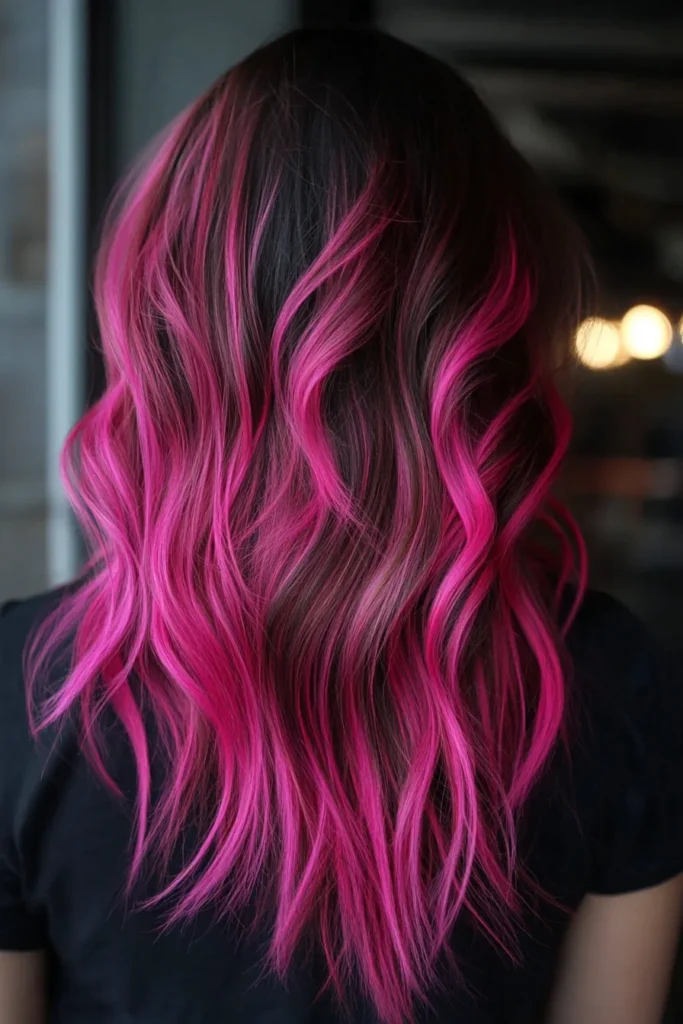 Neon Pink Highlights