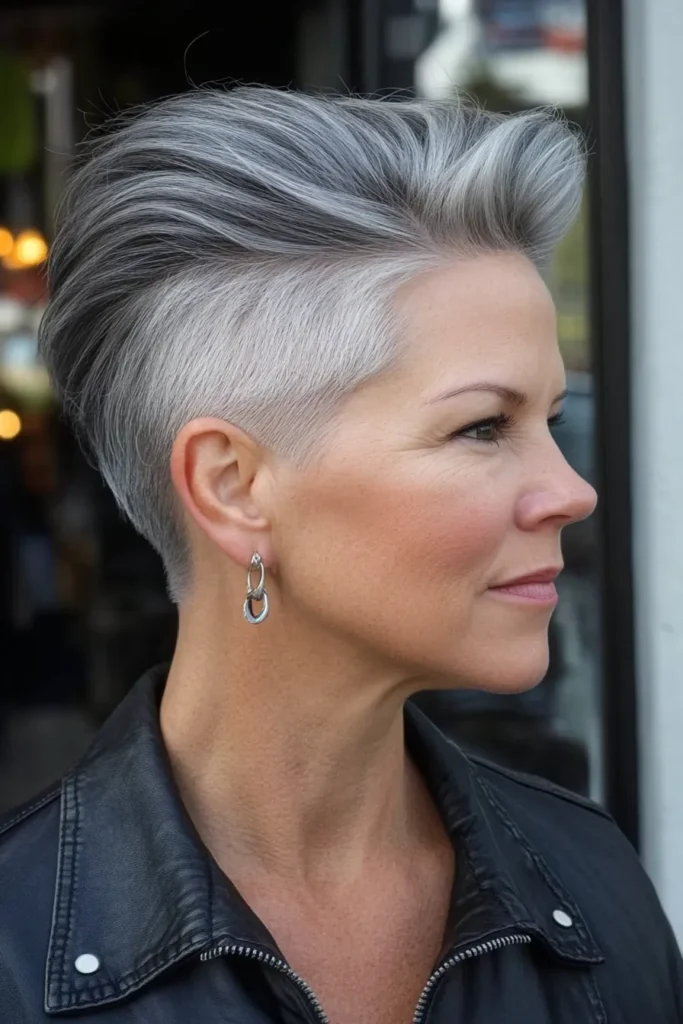 Piece-y Short Gray Style with Undercut