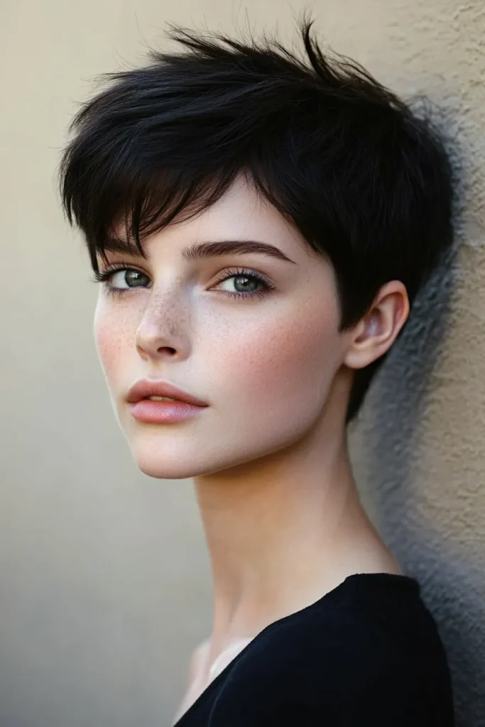 Pixie Cut with Side Bangs
