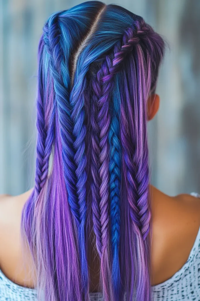 Purple Pop-On Braids