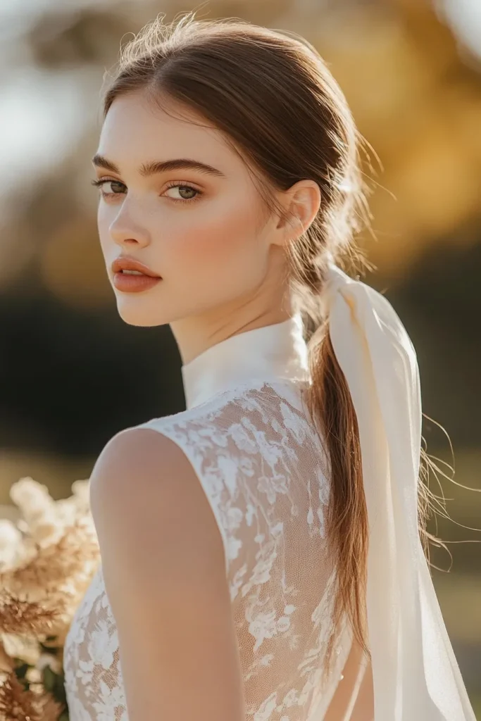 Ponytail with a Hair Scarf