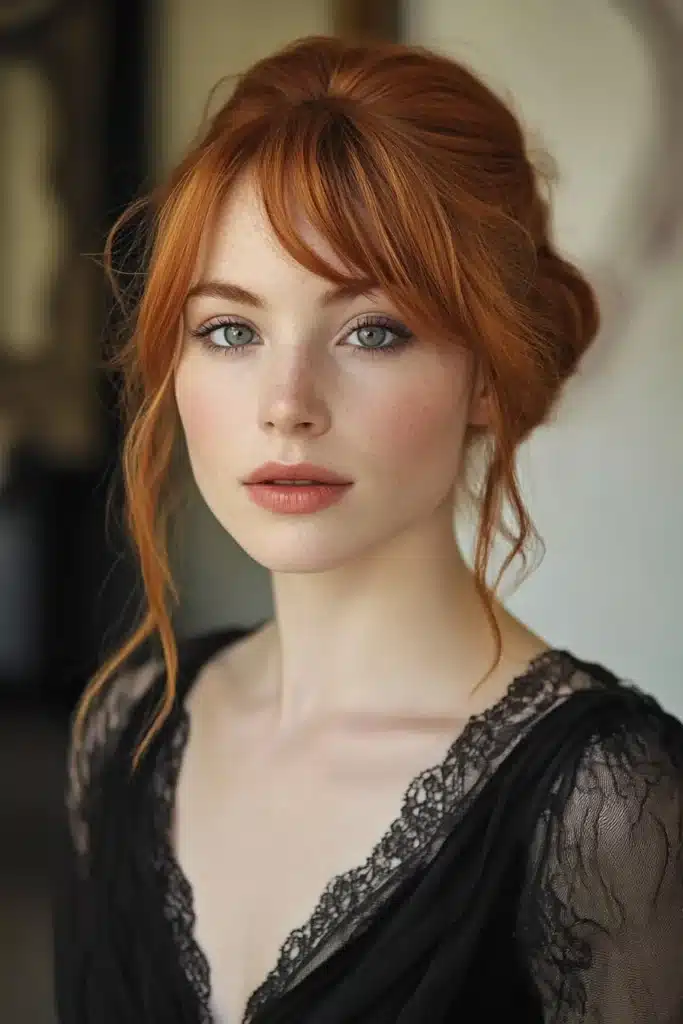 Romantic Twisted Bangs