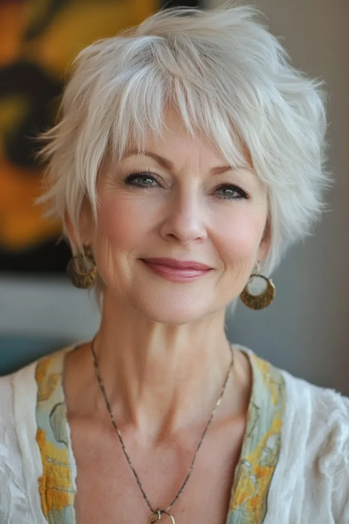 Short Feathered Hairstyle