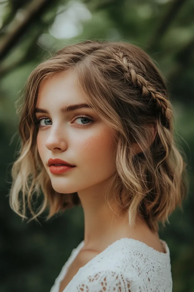 Half-Up Braided Crown