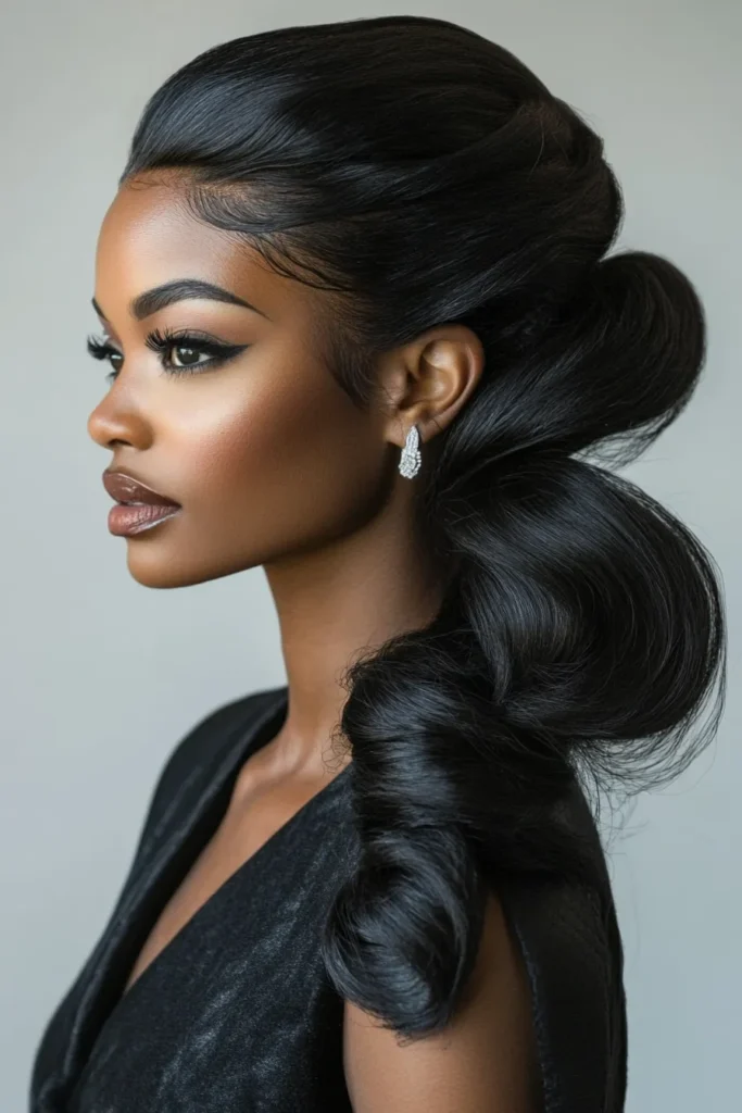 Side-Swoop Ponytail