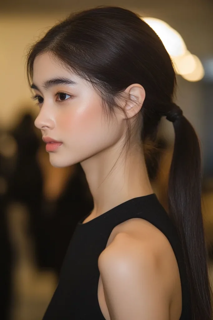 Sleek Low Ponytail