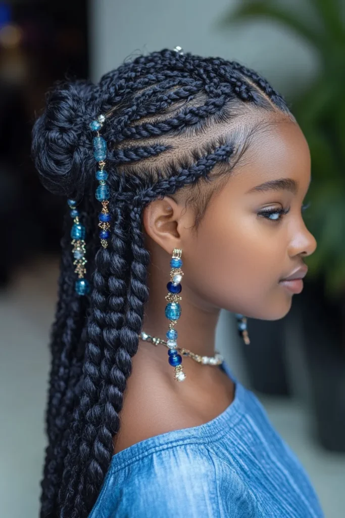 Stitch Braids with Beads