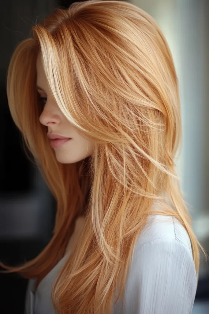 Strawberry Blonde With Subtle Layers