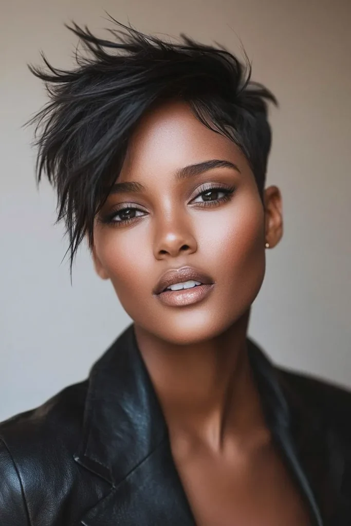 Textured Side-Swept Pixie