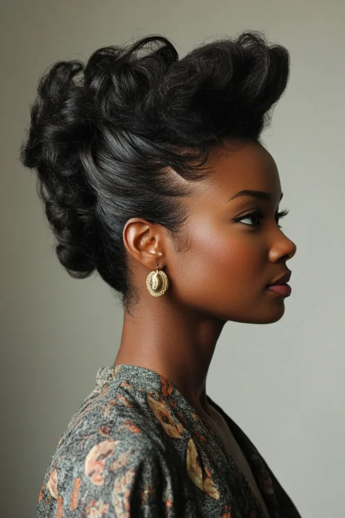 Twist-Out Faux Hawk