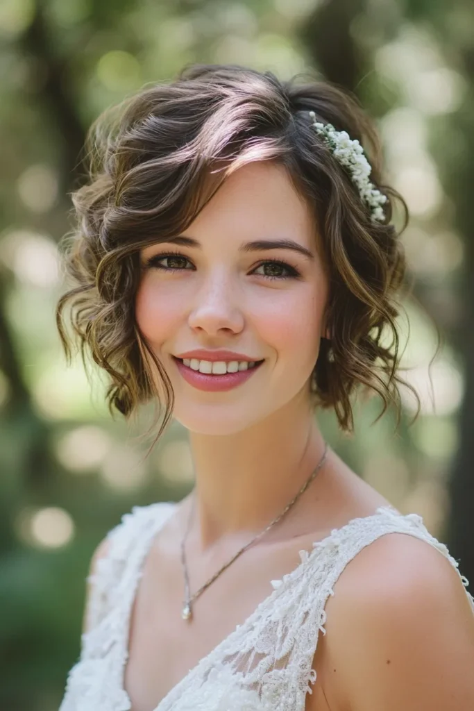 Waterfall Braid with Loose Curls