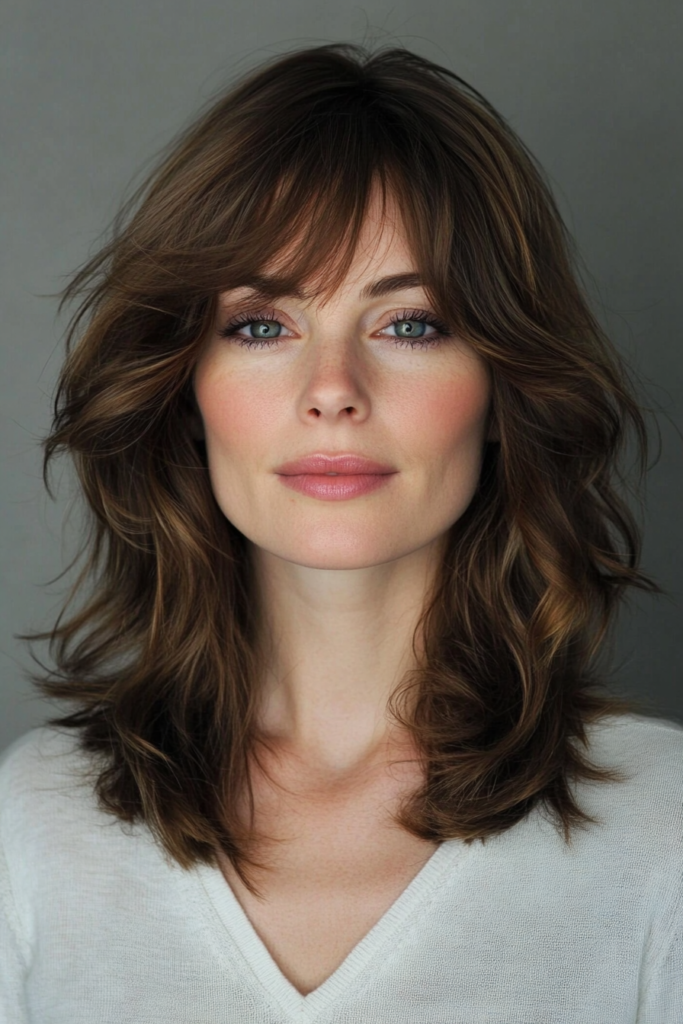 classic Shag with Feathered bangs