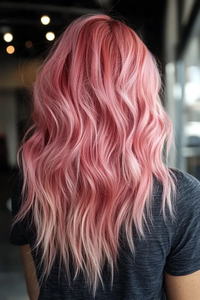 Rose Gold Waves