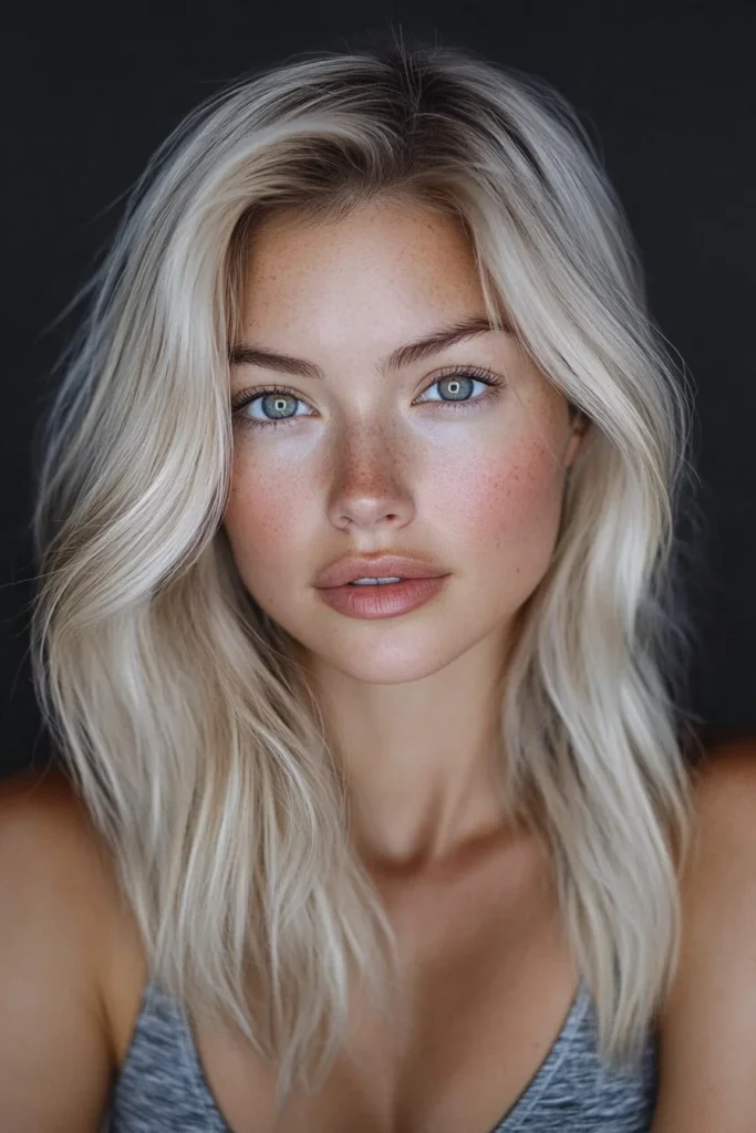 3. Ash Brown on Platinum Blonde