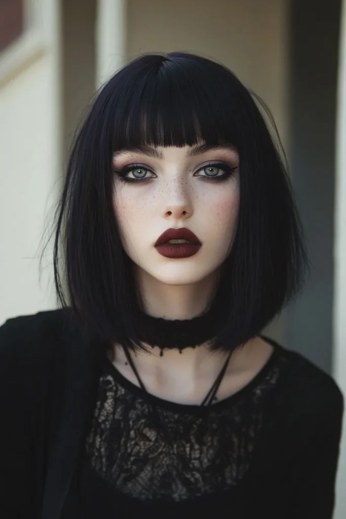 Blunt Bob with Bangs