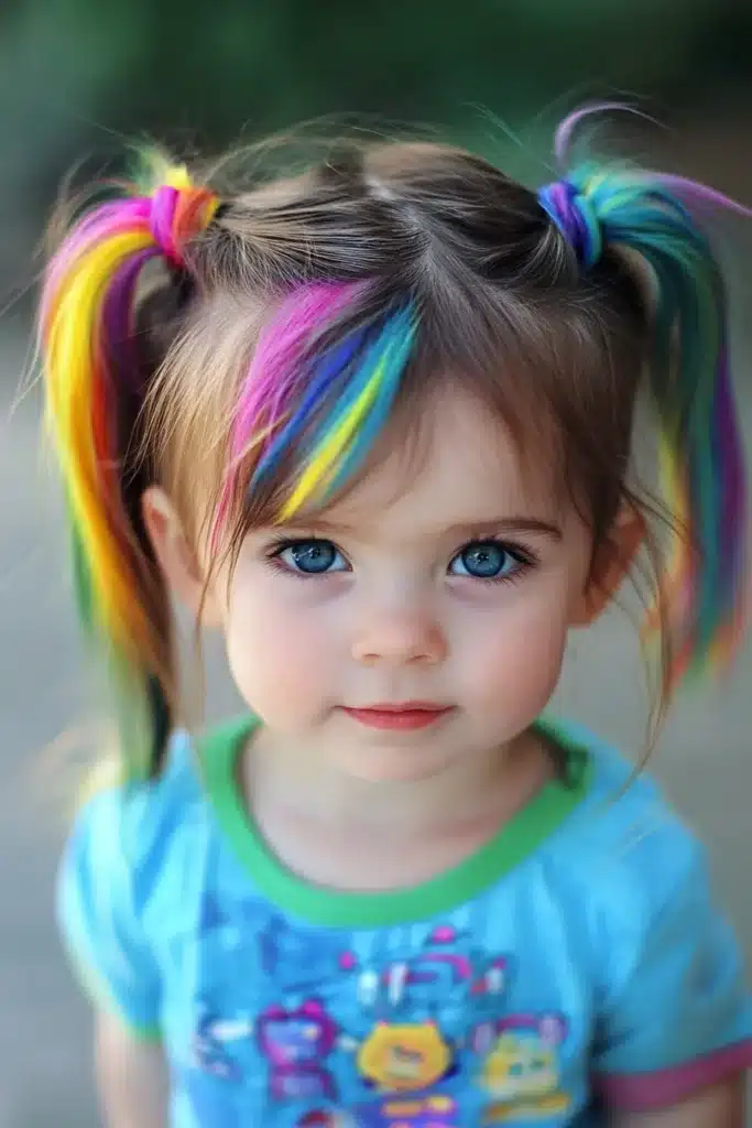 Colorful Multi-Ponytail