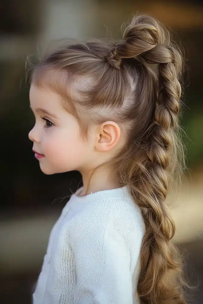 High Braided Ponytail