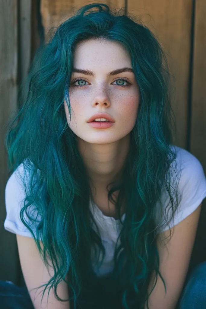 Peek-a-Boo Teal