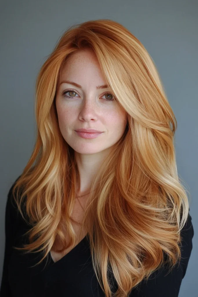 Strawberry Blonde with Auburn Lowlights