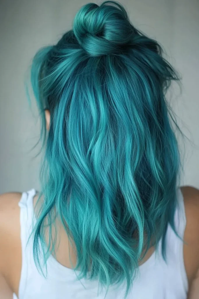 Teal Unicorn Hair