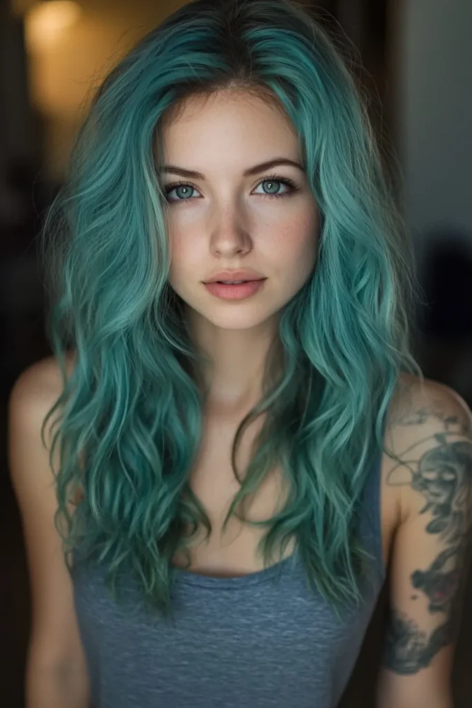 Teal and Gray