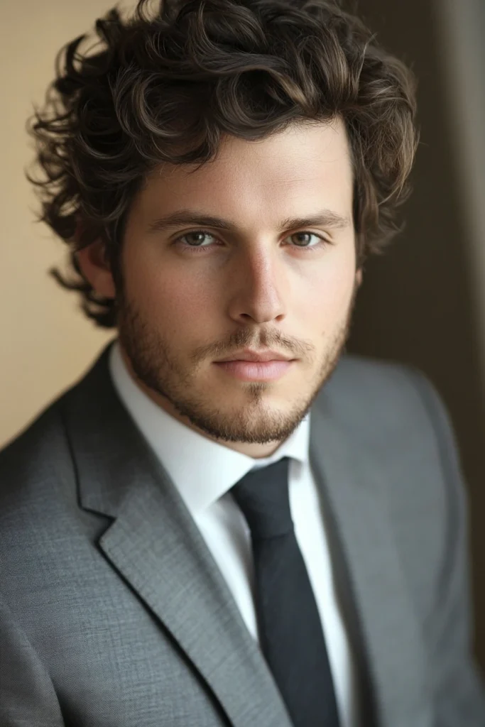 Tousled Curly Hair