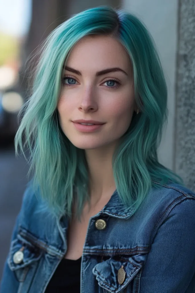 Teal and Pastel Champagne