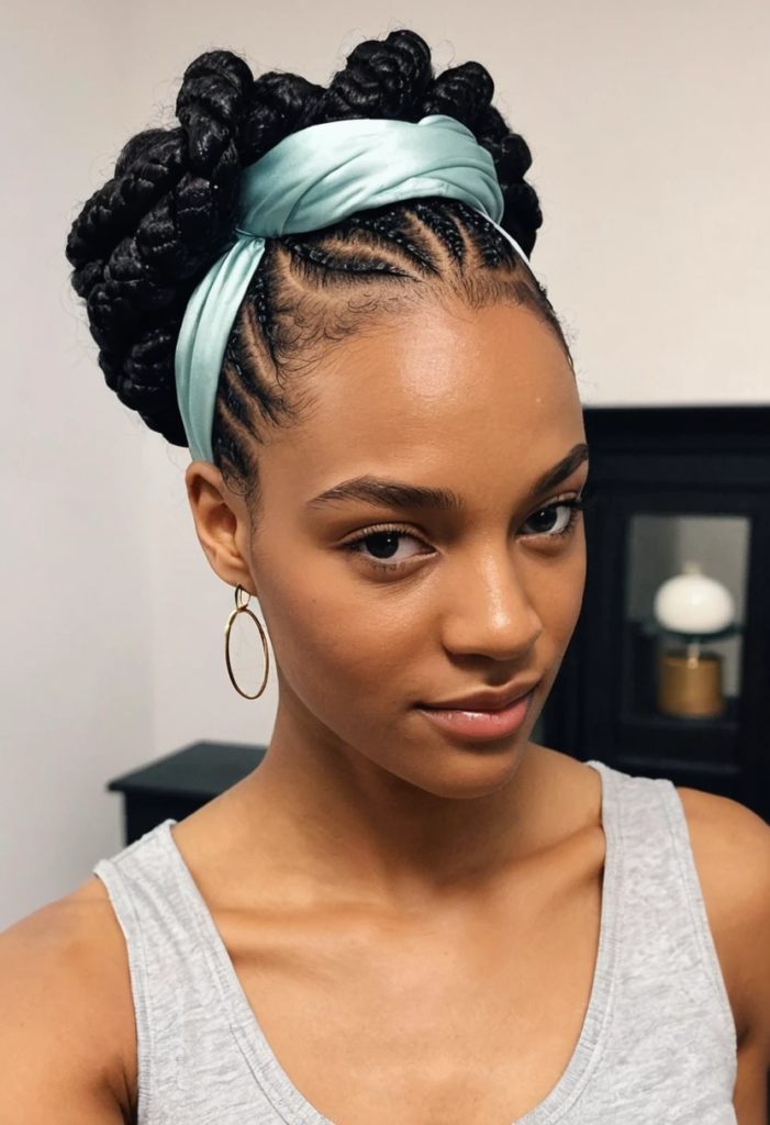 Flat Twists with a Low Bun