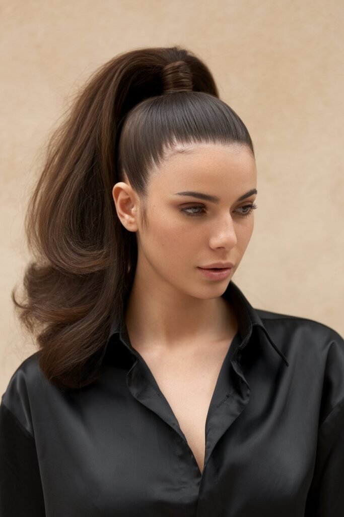 High Ponytail with Volume