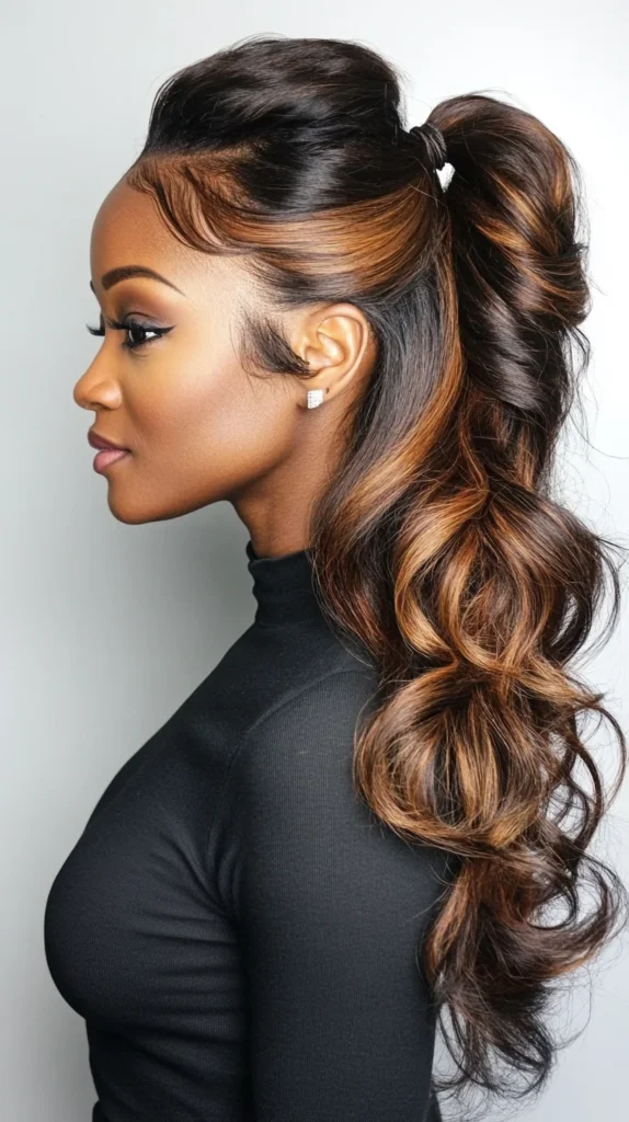 Ombre Ponytail with Extensions