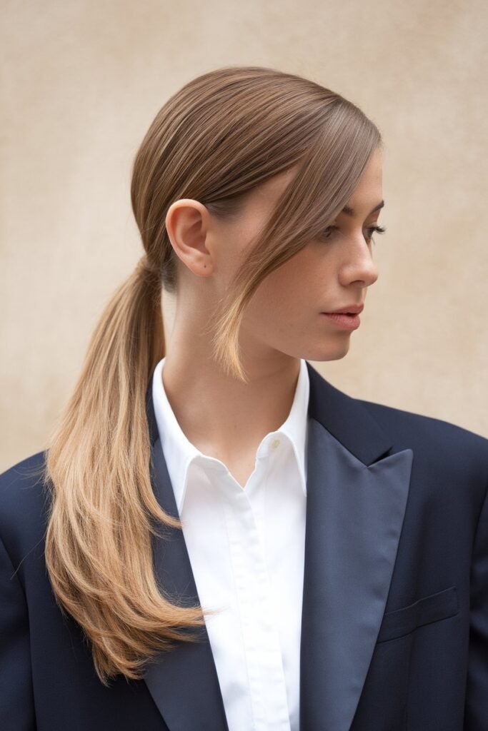 Side-Swept Ponytail