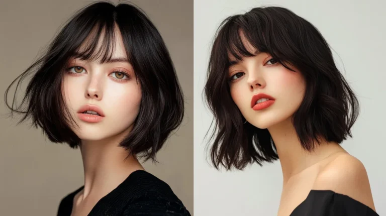 bob hairstyles with bangs