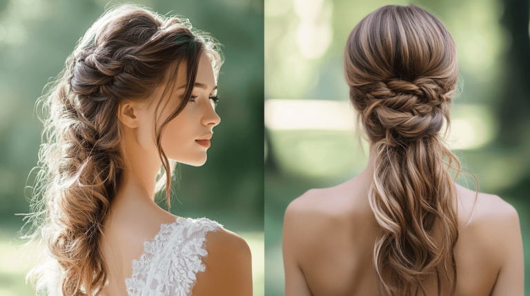 hairstyles half up half down