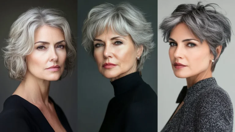 salt and pepper hairstyles over 50