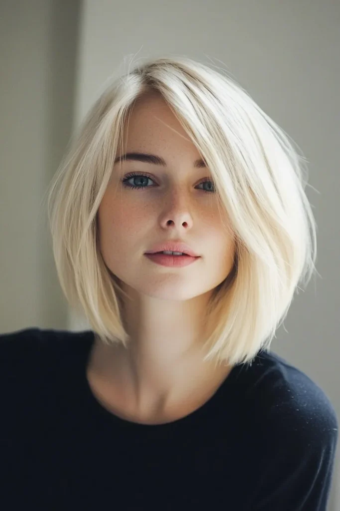 Blunt Blonde Bob with Layers