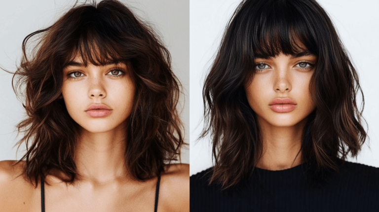 Hairstyles for Medium Length Hair with Bangs
