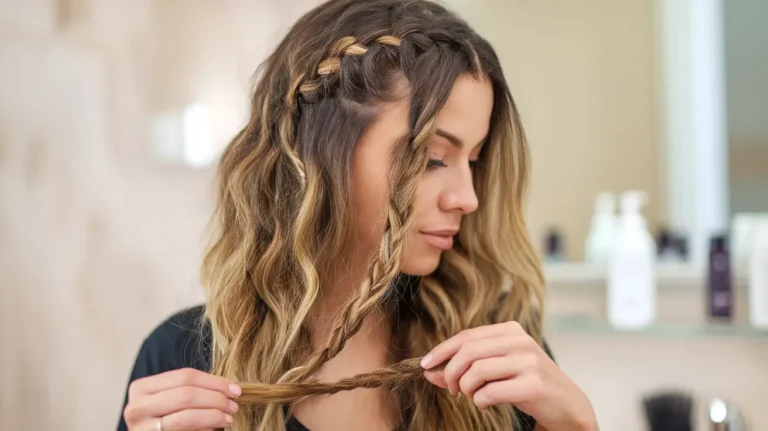 how to french braid your own hair