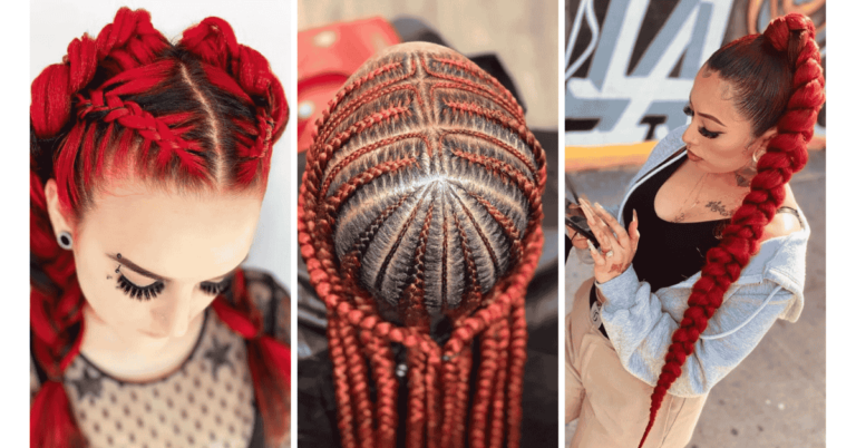 Red Braided Hairstyles