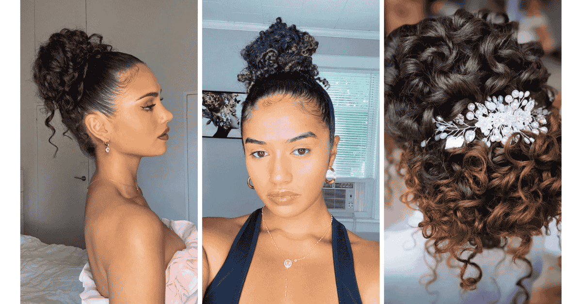 curly bun