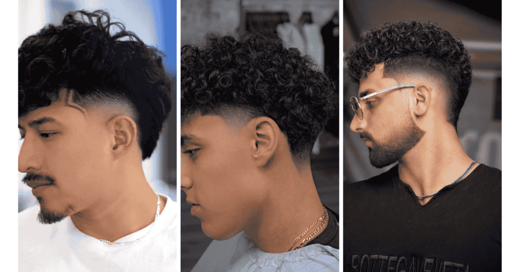 Burst Fade Curly Hair