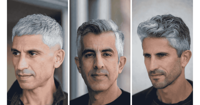 Grey Hairstyles for Men